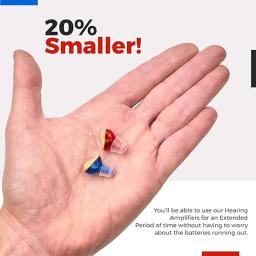 Mini CIC Personal Inner Ear Device, Aparelho Auditivo Premium para Adultos, Inclui Esquerda e Direita, TV e Chamadas, Estojo Portátil - Image 3