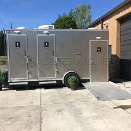 Toalete plástico móvel portátil para venda, banheiro de luxo, reboque ao ar livre, camping, fabricantes, venda, 2024 - Image 2