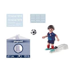 Playmobil-Jogador de futebol France B, brinquedos originais para meninos e meninas, presentes, figuras colecionáveis, bonecas, loja com caixa, novo, homem, mulher, licença oficial, 71124 - Image 2
