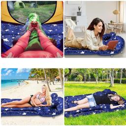 Colchão De Ar Portátil SUV, Almofada De Cama De Acampamento, Travesseiro Cama De Carro Inflável Para O Assento Traseiro - Image 3