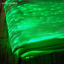 Tecido de Fibra Óptica Luminosa, Têxtil Luminoso, Brilha no Escuro, Ilumine Tecido Designer, Roupas DIY, 7 Mudança de Cor - Image 6