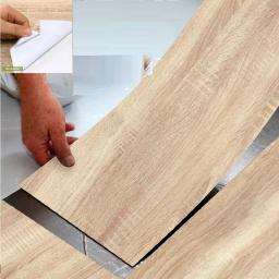 Kit 10 Porcelanato Autocolante Adesivo Para Piso Brilhante Vinílico 3d Impermeável - Image 3