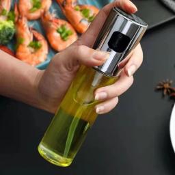 Spray 100Ml Pulverizador Vidro Borrifador Azeite Vinagre Essenciais De Cozinha Multiuso - Image 1