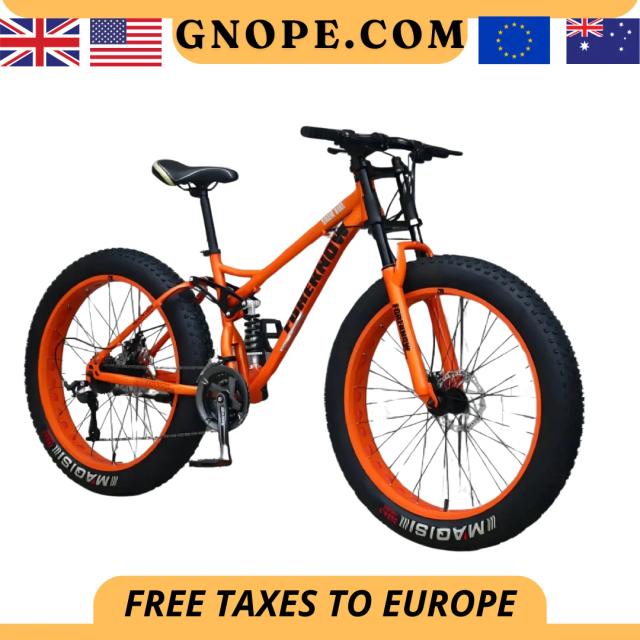 Bicicleta de pneu gordo elegante para adultos, freio a disco duplo, bicicleta de neve barata, bicicleta de praia, 24 ", 26"