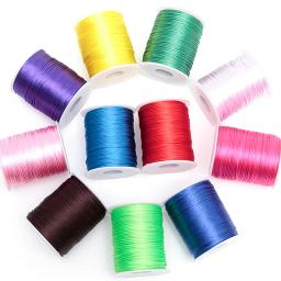 Cabo De Cetim De Nylon Para Artesanato De Linha De Jóias, Linha De Nó Chinês, Pulseira Forte Trançada, Cetim De Seda Macramé, Corda Da Cauda De Rato, Rolo De 1.5mm - Image 3