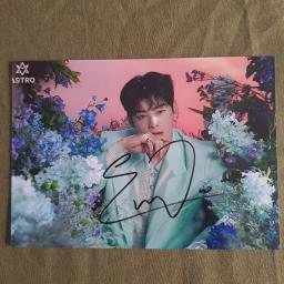 Foto autografada cha eunwoo 5*7 tamanhos 012021 assinado à mão - Image 6