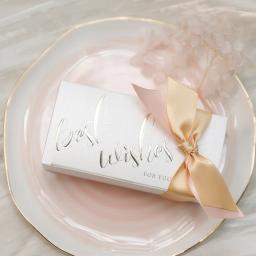 25 pçs/lote criativo contraste cor fita casamento caixa de doces feriado pequeno presente simples caixa de papel embalagem - Image 3
