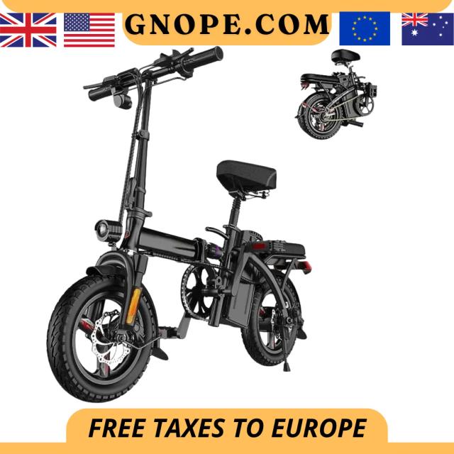 Motor elétrico da bicicleta com bateria removível, cidade Commuter, absorção multi-choque, cidade Commuter, 22MPH, velocidade máxima, 14 no pneu, 48V, 15Ah, 400W