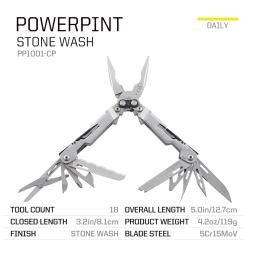SOG PowerPint Multiferramenta tática 18 em 1 com alicate dobrável e faca - Equipamento EDC compacto para acampamento ao ar livre, sobrevivência e caminhada - Image 3
