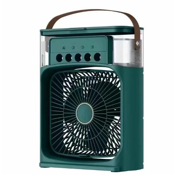 Mini Ar Condicionado e Ventilador Portátil Recarregável USB com Função Umidificador e Climatizador