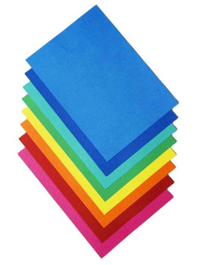 Papelão Cardstock Texturizado A4 216gsm para Cartões e Scrapbooking - Pacote com 16 Peças para Artesanato DIY