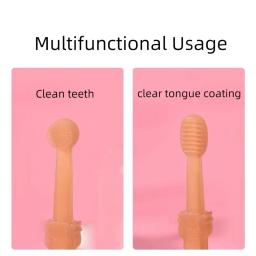 Multifuncional pet pasta de dentes conjunto gato do cão silicone macio escova de dentes cuidado oral filhote de cachorro escova de dentes dental pet kit limpeza dos dentes - Image 6