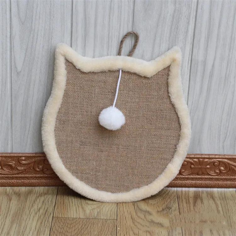 Arranhador De Parede De Gato Pet Cat Toy Almofada de arranhão de gato de madeira arranhador resistente ao desgaste - Image 4