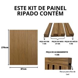 Painel Ripado 100% MDF - Escolha Medidas e Cores - Cabeceira de cama, Rack de TV, Móveis de Decoração para Divisórias e Paredes - Image 5