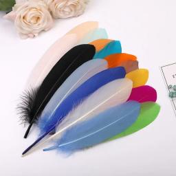 1 peça apanhador de sonhos fazendo material tingido natural grandes penas de ganso longas plumas diy fazer seus próprios acessórios de apanhador de sonhos - Image 3