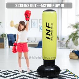 Inflável saco de perfuração projetado para crianças, taekwondo, saco de boxe anti-stress, ideal para o jogo ao ar livre, casa ou ginásios - Image 2