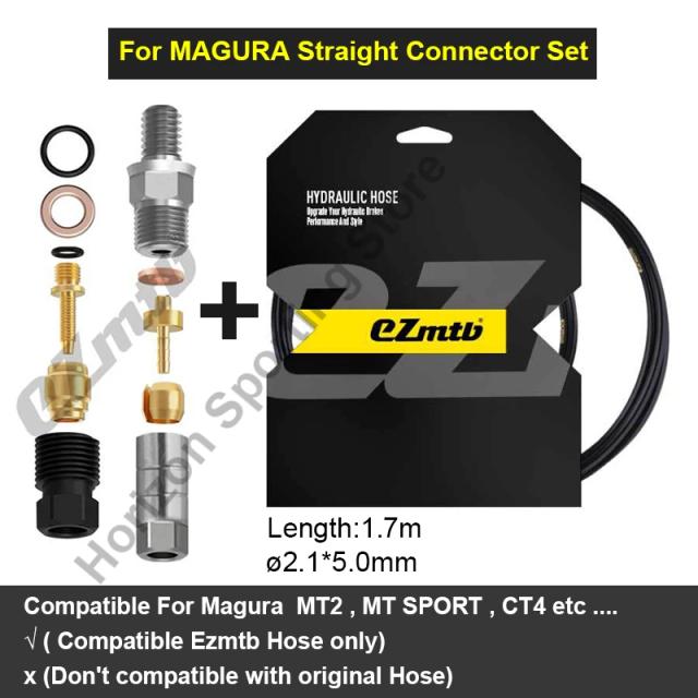 EZMTB Mangueira de Freio a Disco Hidráulico 4 Camadas para MTB e Estrada Kit Conexão