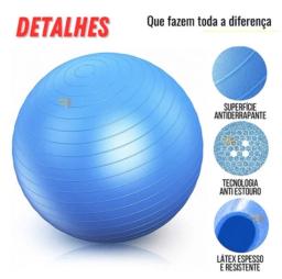 Bola de Ginástica Suíça Yoga Pilates 65cm Bola de Pilates Inflável Anti Estouro - Neverdie Store - Image 2