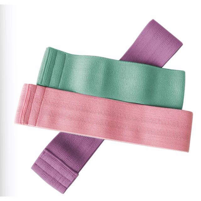 Kit de 3 Faixas Elásticas Mini Band para Treino e Exercícios em Casa ou Academia