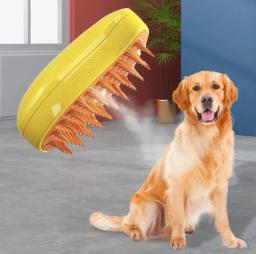 3 Em 1 Escova A Vapor Para Gato - Escova de Massagem- Removedor De Pêlos- Penteador de Animais De Estimação - Neverdie Store - Image 6