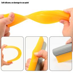 Ehdis 10/14/23cm lâmina de borracha rodo janela limpeza turbo raspador silicone limpador de água gelo neve pá carro ferramenta de lavagem de vidro - Image 3