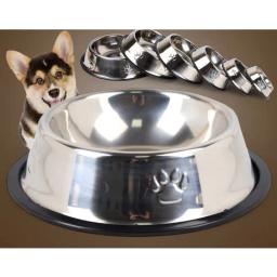 Comedouro bededouro inox antiderrapante para animais de estimação catrro gato porte pequeno médio grande - Image 4