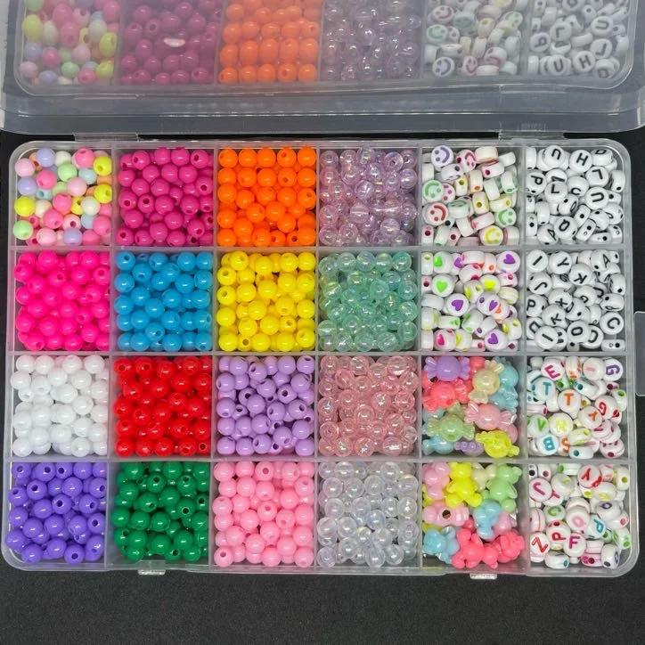Maleta Kit de Miçangas com Mais de 1500 Peças e 10 Metros de fio, Perfeito para Confecção de Joias, Pulseiras, Colares... - Image 1