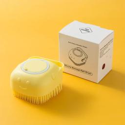 Esponja De Silicone Para Banho Com Dispenser Shampoo Sabonete Escova Crianças Adultos e Pets - Image 6