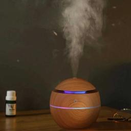 Mini Umidificador de Ar e Aromatizador de Ambientes Tipo Madeira - Image 5