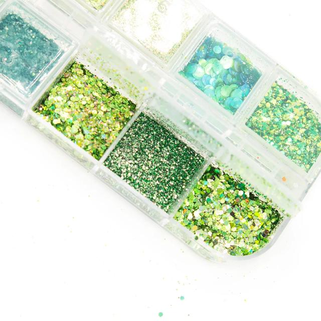 Decoração de Unhas Glitter Fan: Variações Deslumbrantes para um Estilo Real Love