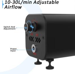 Kit de assistência de fluxo de ar da Twotrees 10-30L/min Bomba de assistência de ar de baixo ruído Remoção de fumaça e poeira para máquina de corte de gravador a laser - Image 2
