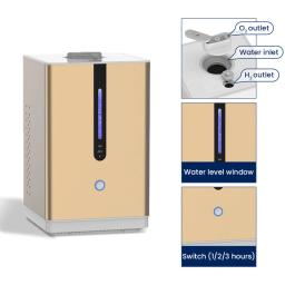 Máquina de Inalação de Hidrogênio com 99,99% de Pureza, Gerador de Água Hidrogenada SPE PEM Portátil 225ML, Ionizador de Eletrólise para Inalação de Hidrogênio - Image 6