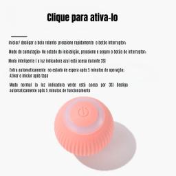 Bola mágica rolante automática para gato, Brinquedos inteligentes interativos, Acessórios para jogos internos, Brinquedo interat - Image 3