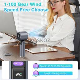 Ventilador portátil 3 em 1, mini ventilador com lanterna e resfriamento, com ventilador de resfriamento turbo de ar para atividades ao ar livre, viagens, trabalho - Image 6