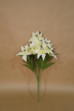 PJ YUAN - BUQUE DE LIRIO C/18 FLORES (BRANCO) COM 45 CM FLORES ARTIFICIAIS DECORAR PERSONALIZADO ENVIO RAPIDO PARA TODO O BRASIL - Image 6
