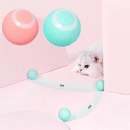 Bola de rolamento inteligente gato brinquedo elétrico automático gato brinquedos interativos para gatos treinamento auto-mover gatinho brinquedos para animais de estimação acessórios - Image 5