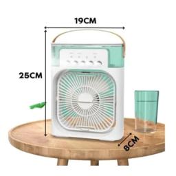 Mini Ar Condicionado Ventilador Umidificador Climatizador e Ventilador Portátil Mini Recarregável Usb - Image 3
