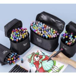Caneta Vem com Ponta, Marcadora De Cabeto, Combinador Dual, Impresso na venda, 24, 36, 48, 60 Cores - Image 4