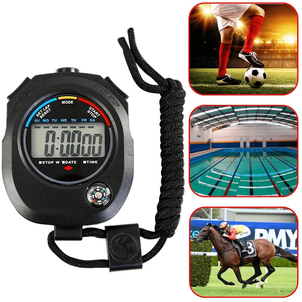 Cronômetro Digital De Mão Com Bússola Alarme Hora Ideal Para Atletas KL100 - Image 1