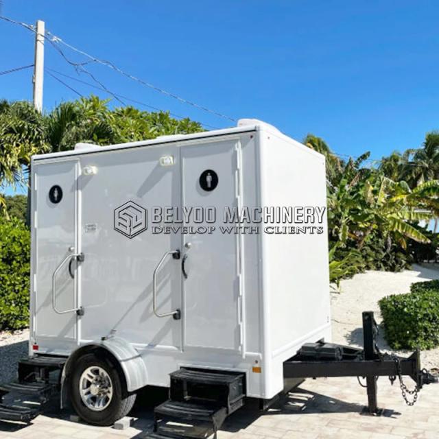 Cabine de Vidro Portátil com Chuveiro Deslizante - Luxuoso Banheiro de Camping para Venda