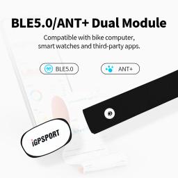 IGPSPORT-Monitor de Freqüência Cardíaca Peito para Corrida, Fitness, Esporte, Sensor de Freqüência Cardíaca, Bluetooth, ANT Além disso, Academia, Bicicleta, Computador, HR40 - Image 5