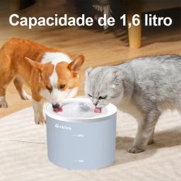 Auto Sensor bebedouro para gatos e cães, fonte de água sem fio, Pet Water Dispenser, acessórios bebedouro, 1.6L - Image 5