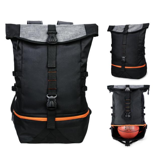 Mochila Esportiva Masculina com Compartimento para Bola - Ideal para Basquete, Futebol, Voleibol e Viagens