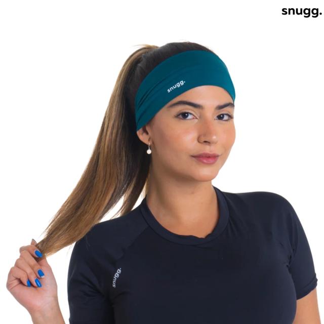 Faixa de Cabelo Elástica Snugg com Proteção UV50+ Ideal para Atividades ao Ar Livre