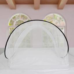 Rede mosquiteira ajustável para cama de solteiro, barraca dobrável para crianças, anti-mosquito, dobrável, para acampamento, cama, van, campista, acampamento - Image 2