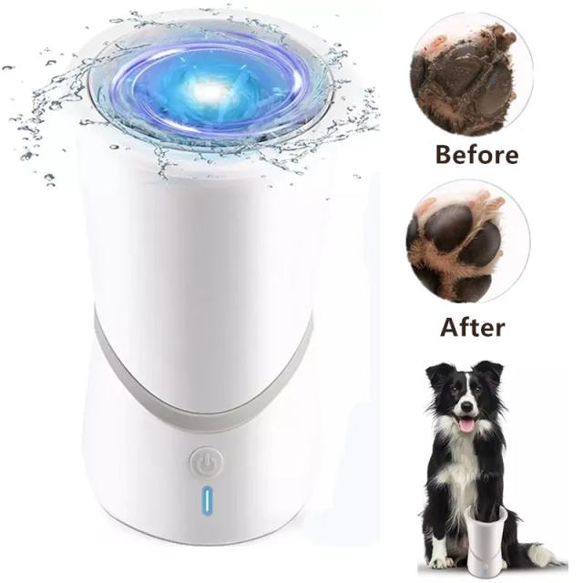 Limpador Portátil de Patas com Cerdas de Silicone para Cães Pequenos e Médios
