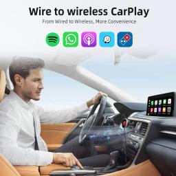 Ottocast sem fio CarPlay adaptador com carro Dilfuser, Digital Picture Frame, Clip, Auto Acessórios, VW, Ford, Benz, Audi - Image 3