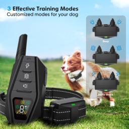 PEDONO Dog Training Collar, Controle Remoto Dog Shock, Beep Vibração, Estática, Impermeável, Anti Casca, Coleira Elétrica para Cão - Image 2