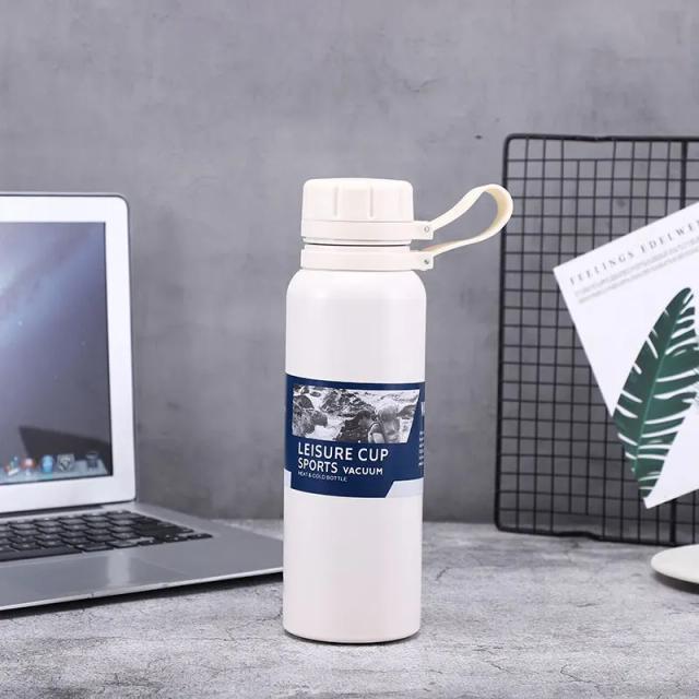 Garrafa Térmica de Aço Inoxidável 650ml e 850ml com Isolamento a Vácuo para Atividades ao Ar Livre
