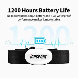 IGPSPORT-Monitor de Freqüência Cardíaca Peito para Corrida, Fitness, Esporte, Sensor de Freqüência Cardíaca, Bluetooth, ANT Além disso, Academia, Bicicleta, Computador, HR40 - Image 2